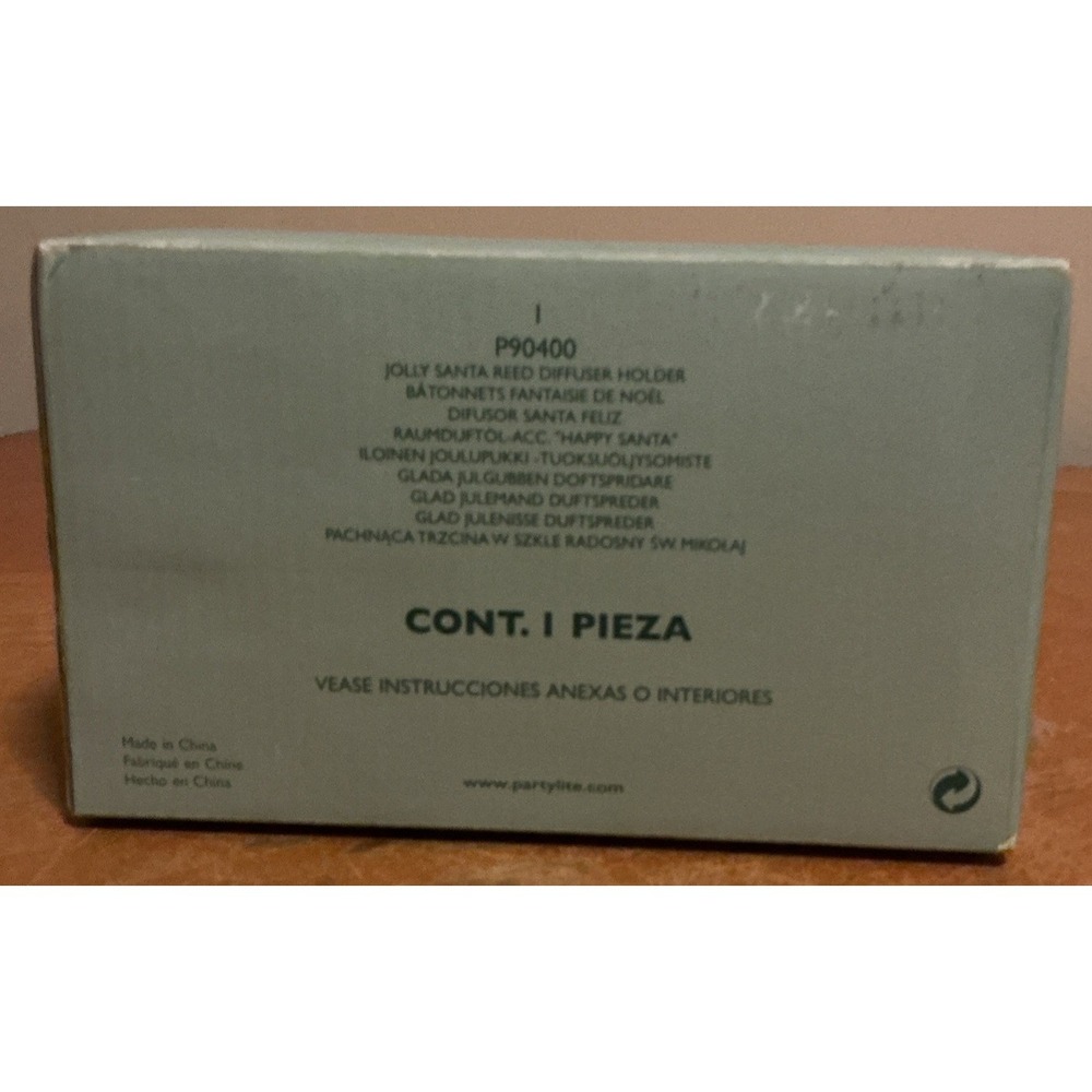 Partylite P90400 Jolly Santa Reed Diffuser Holder In Original Box - Picture 4 of 12